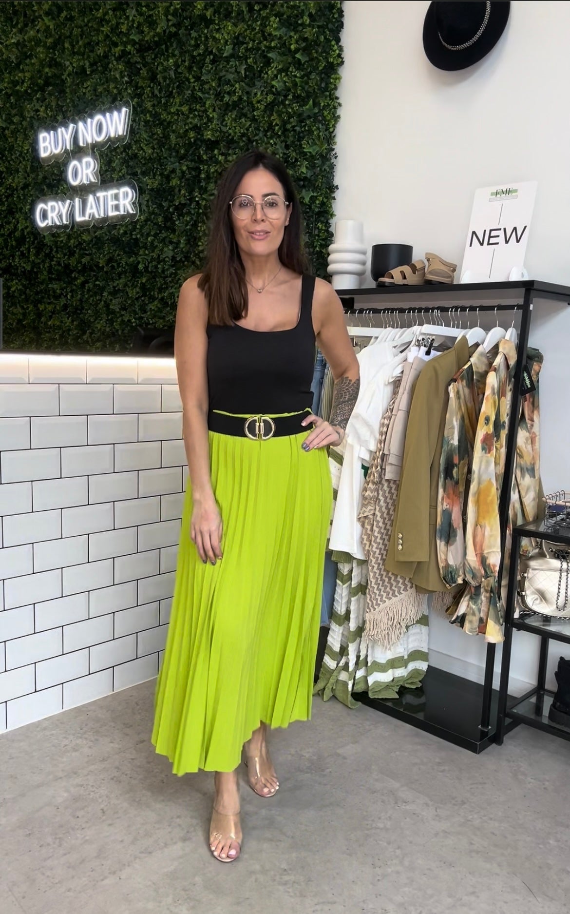 Kylie Pleat Skirt