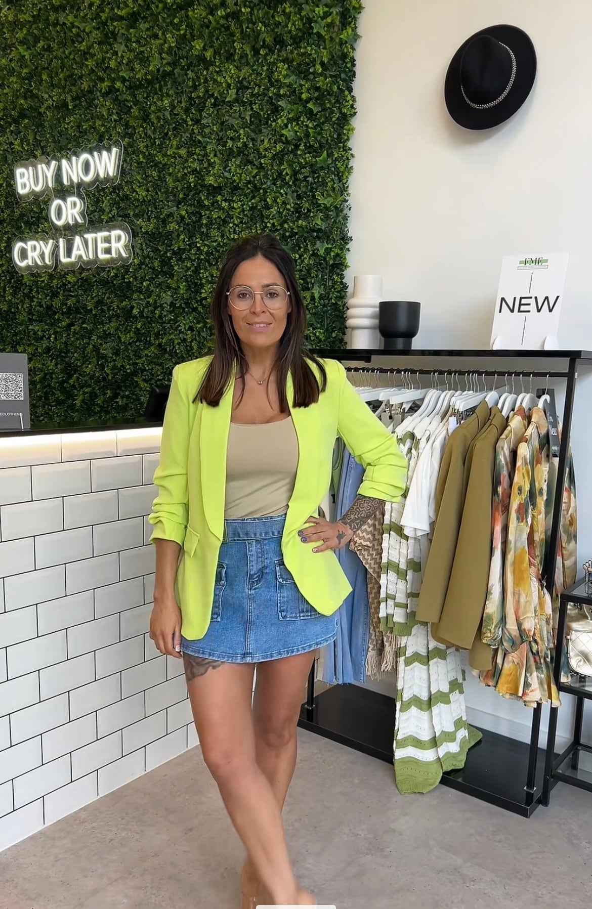 Boyfriend Blazer Neon Lime