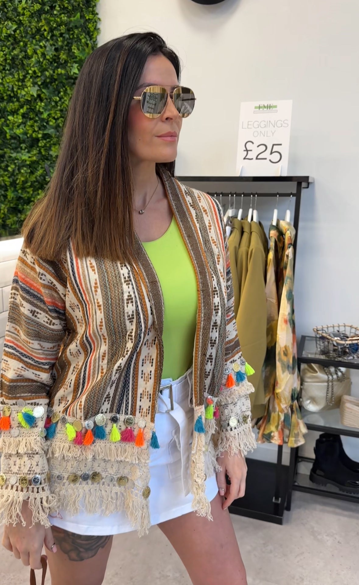 ARI boho style jacket with Tassle detail