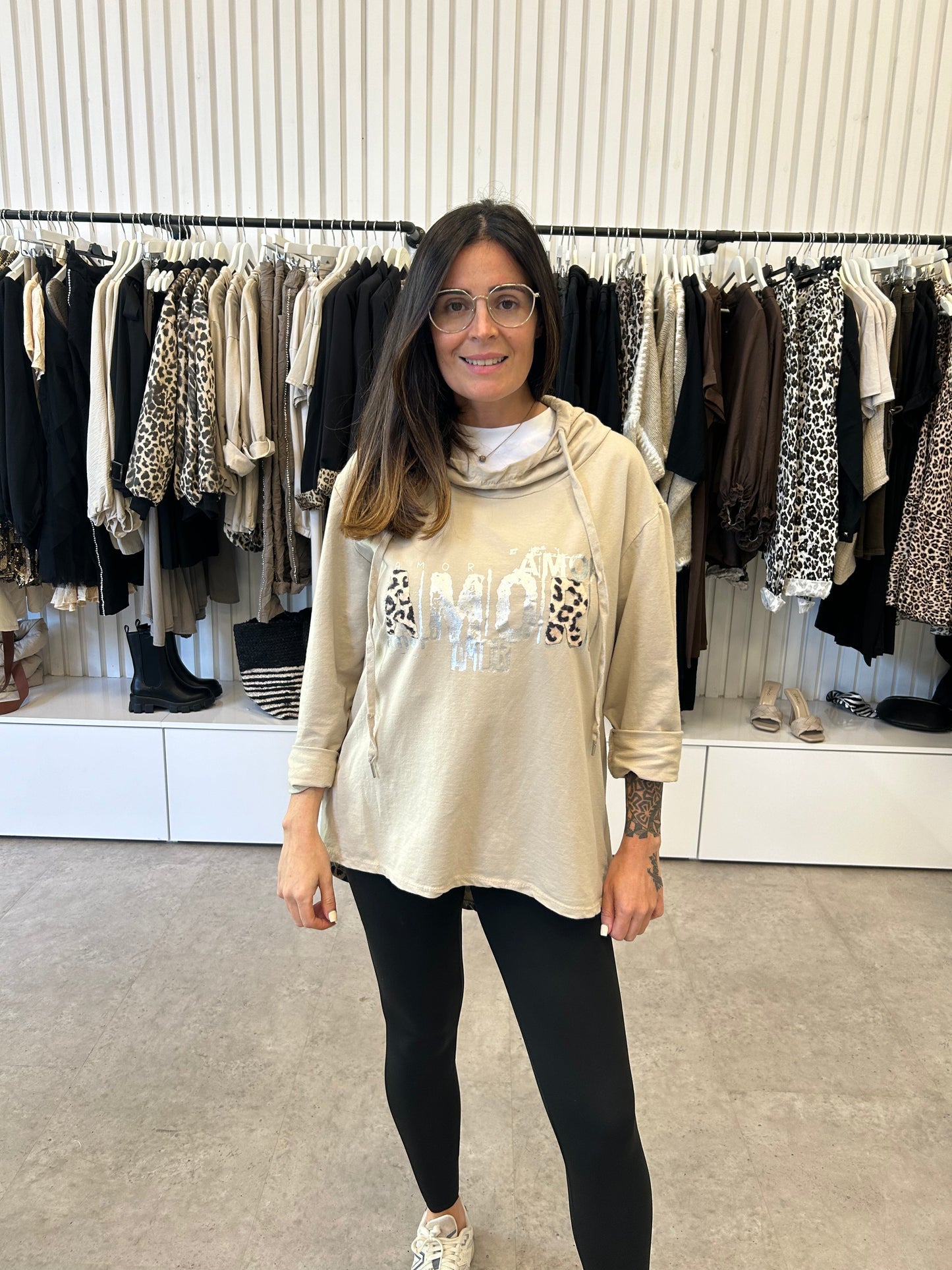 Amour Leopard Hoody
