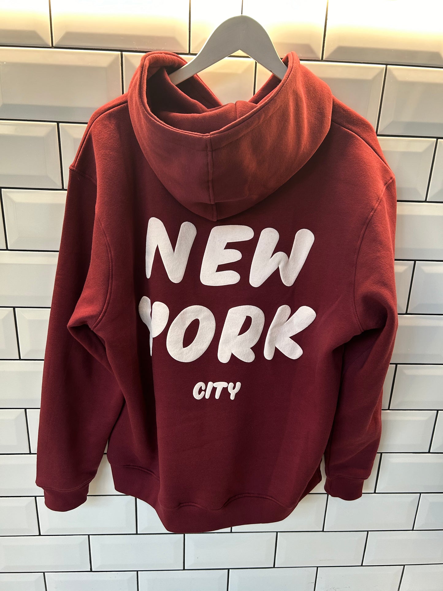 New York City Hoodie- WINE
