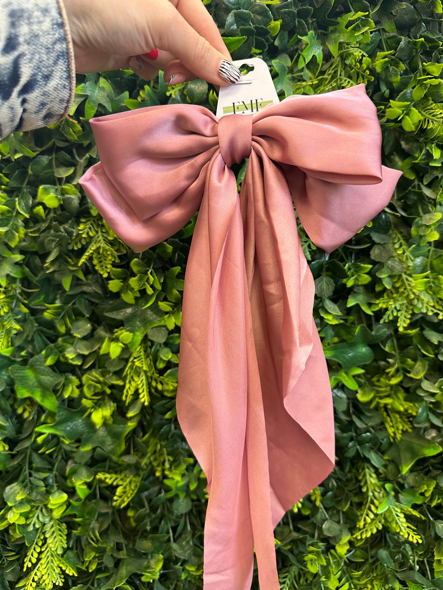 Big bow ribbon hair clip