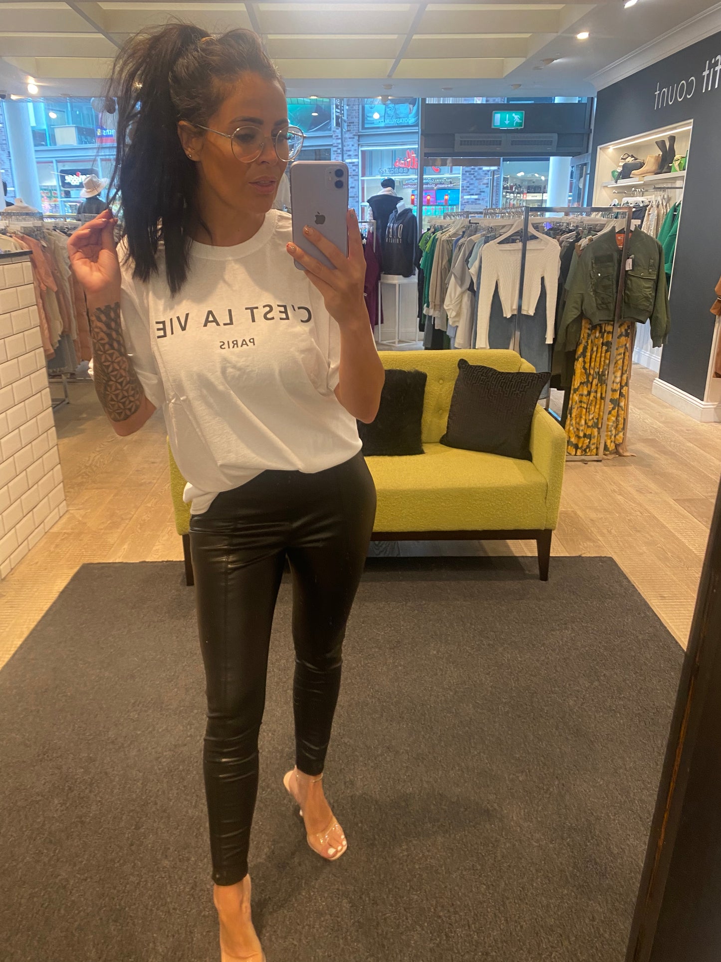 C’est La Vie Tee shirt White