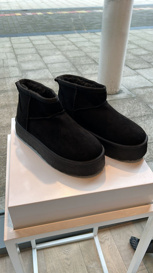 Ultra mini platform Boots Black