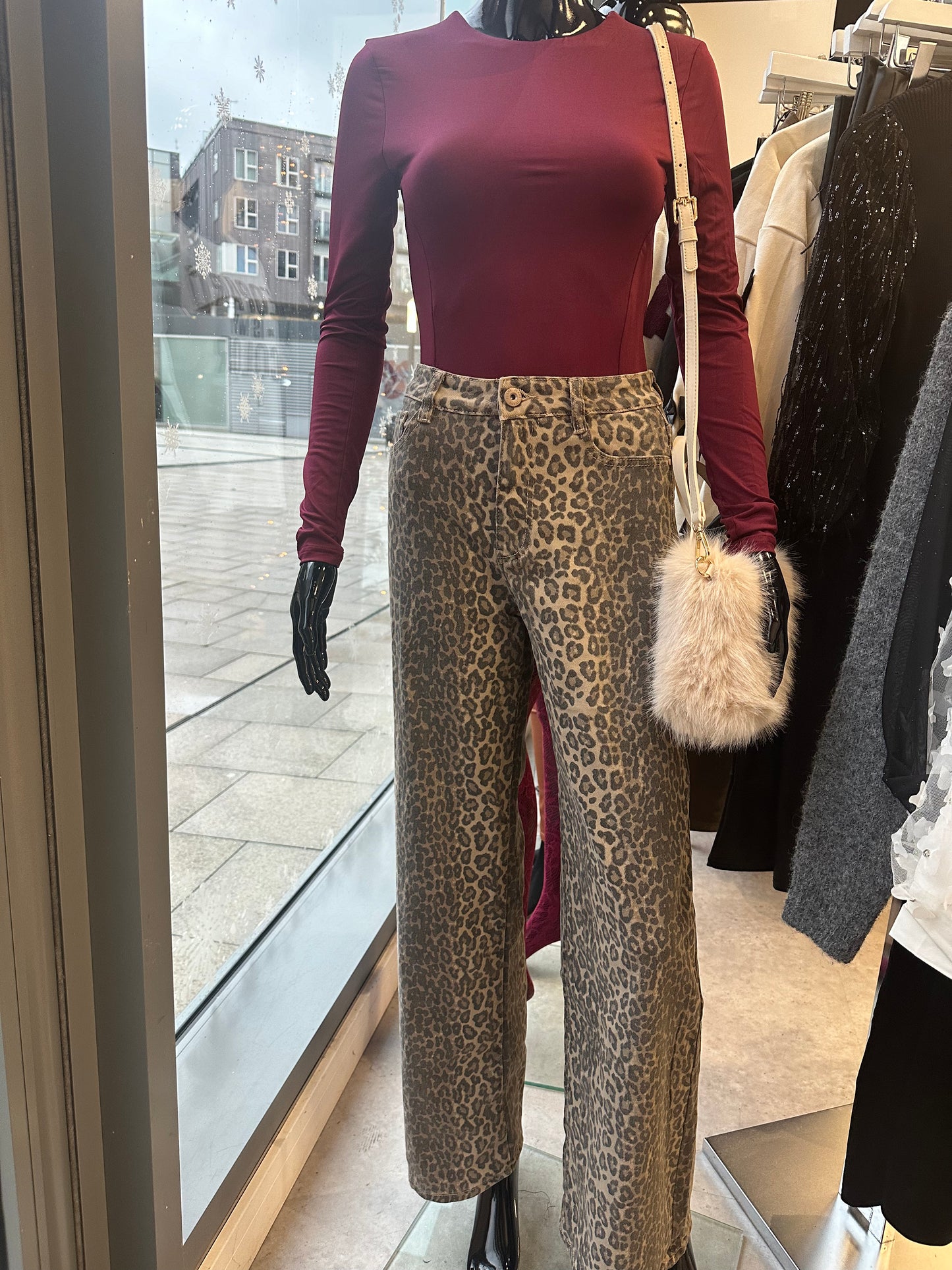 Leopard effect Jeans