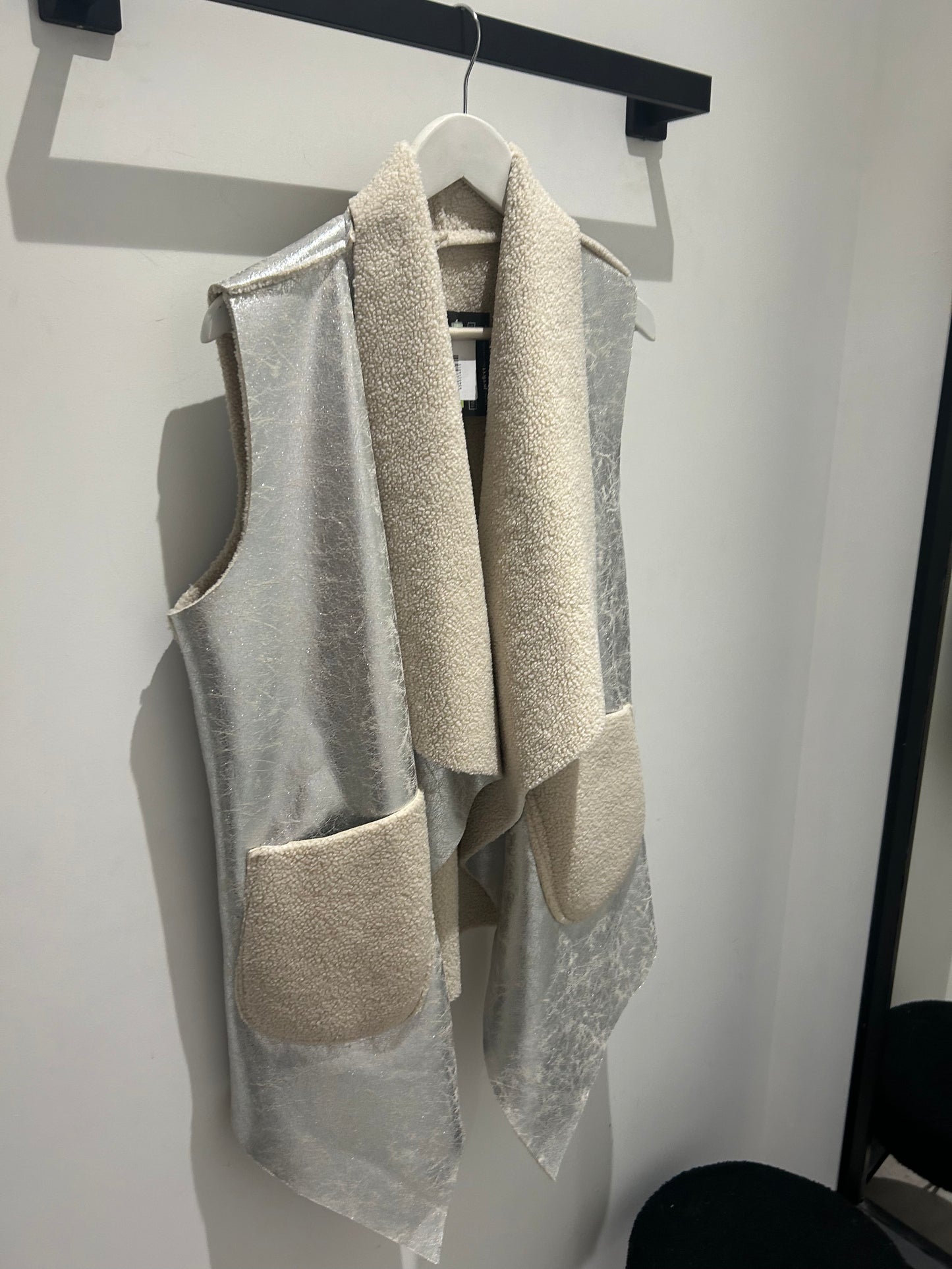 Reversible Silver Gilet