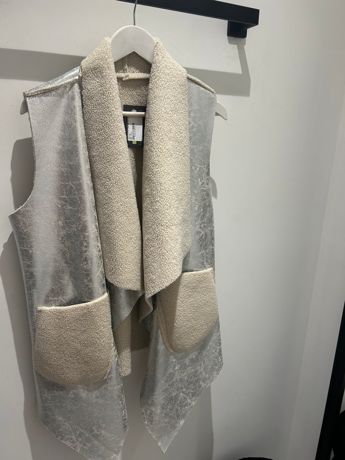 Reversible Silver Gilet