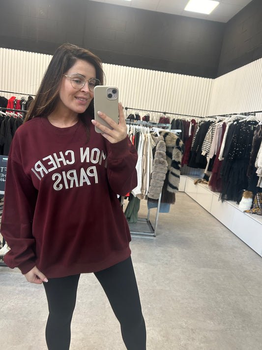 MON CHERI Sweater Wine