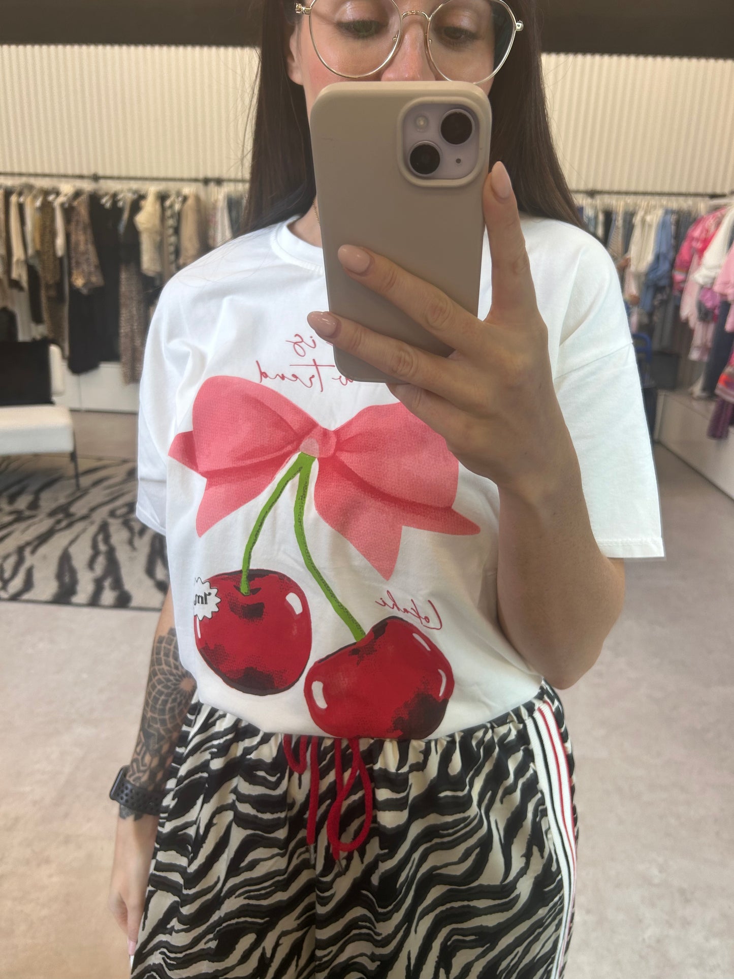 Cherry Bow Tee