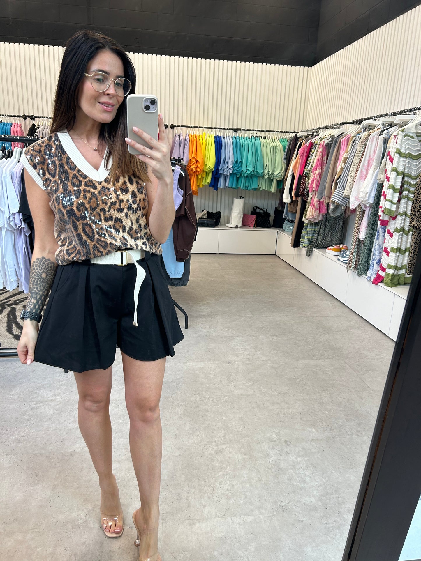 Leopard Tank Knit