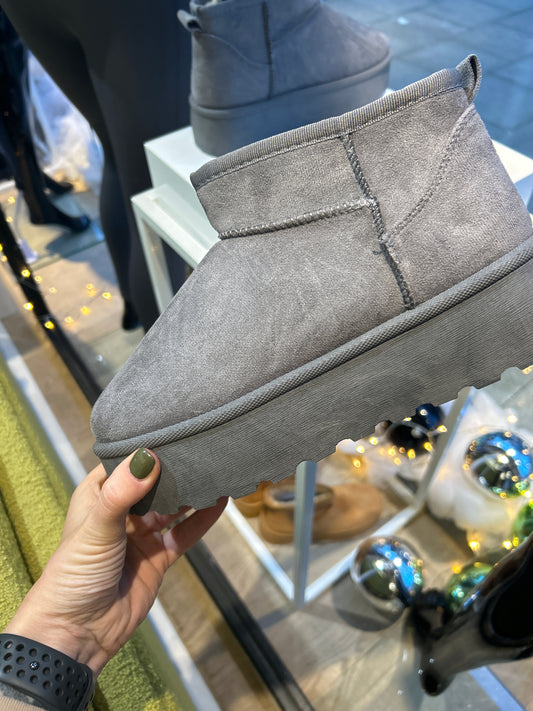Ultra Mini Boots Grey